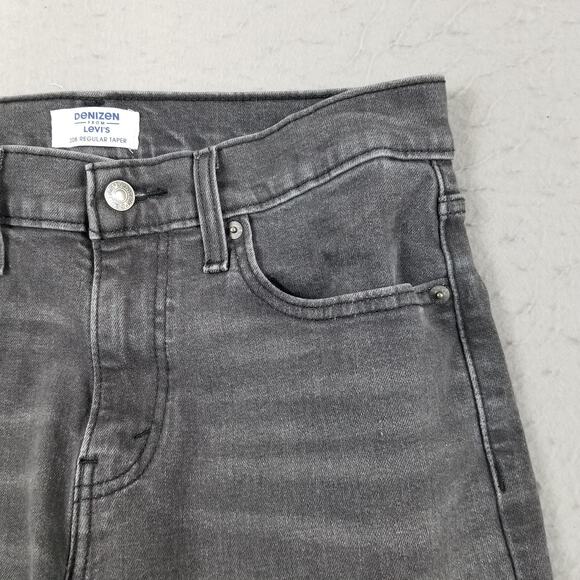 Denizen from Levi's Jeans Mens 30x32 Gray 208 Regular Taper Tapered Leg Denim - Picture 4 of 13